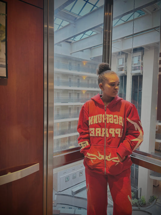 Red BaggApparel Sets